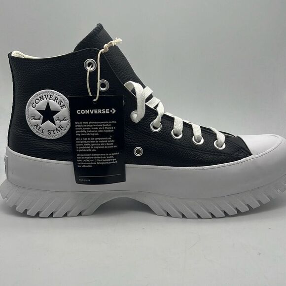 Converse Chuck Taylor All Star Leather Lugged 2.0 Black Sneakers Men 8.5W10.5
